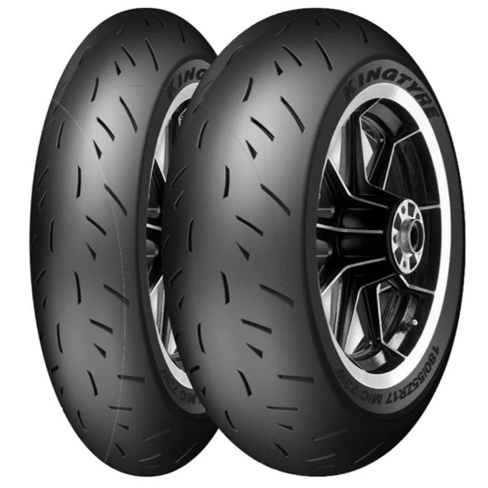 KingTyre K905 Sport Performans Bajaj F 250 100/80R17 ve 130/70R17 Motosiklet Takım Lastiği