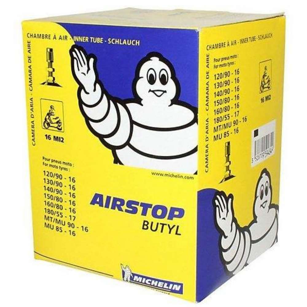 Michelin Airstop 16 MI2 140/90-16 Düz Yandan Supaplı İç Lastik