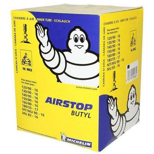 Michelin Airstop 16 MI2 130/90-16 Düz Yandan Supaplı İç Lastik