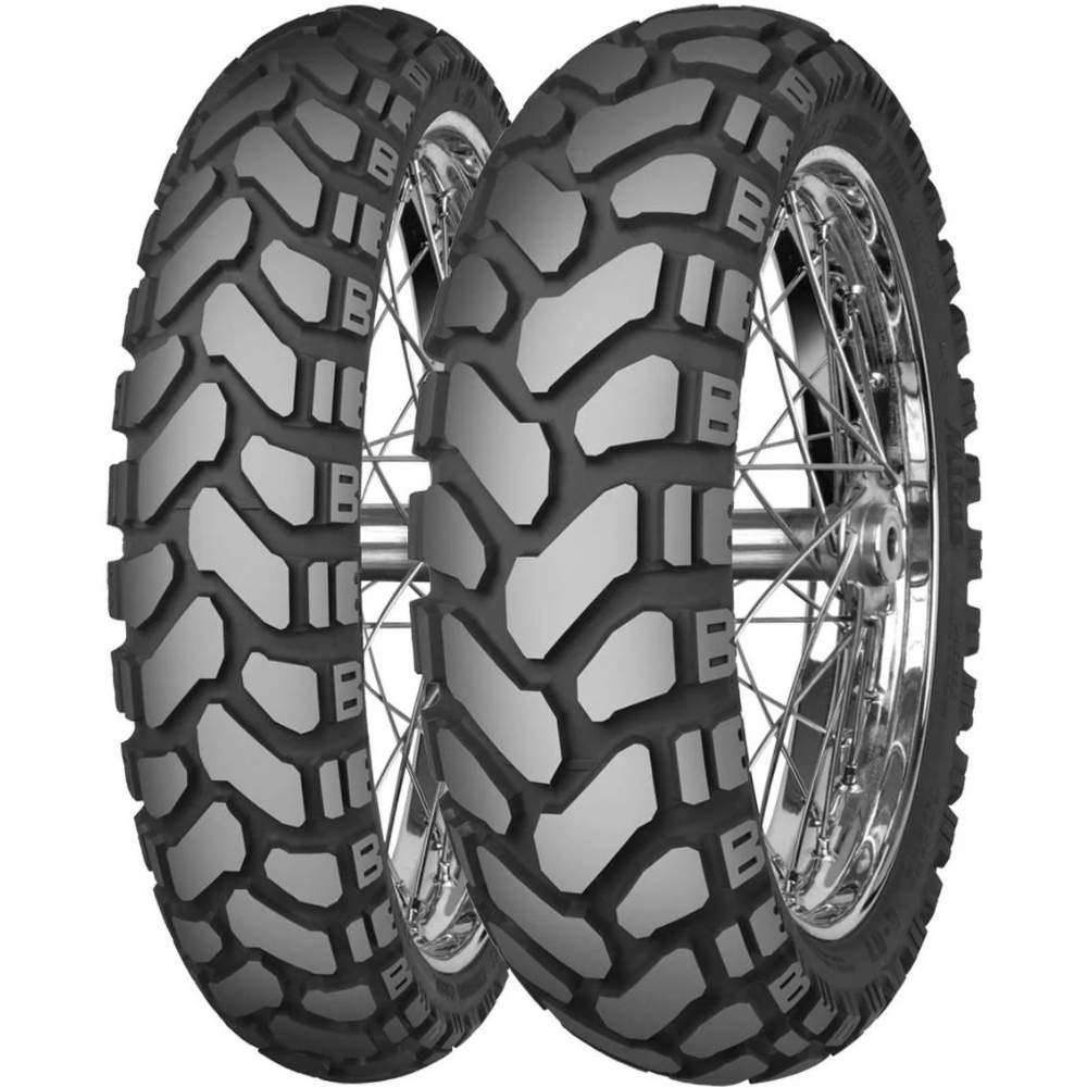 Mitas Enduro Trail E07 Plus 90/90B21 62H ve 120/80B18 54H Tubeless Motosiklet Ön-Arka Takım Lastiği
