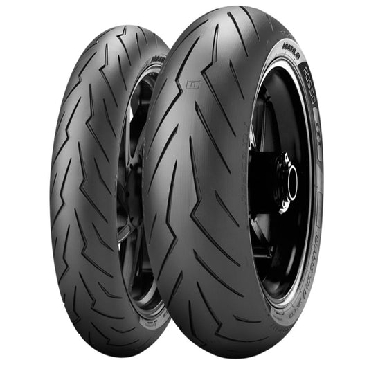 Pirelli Diablo Rosso III Corsa Aprilia Shiver 750 120/70ZR17 ve 180/55ZR17 Motosiklet Ön-Arka Takım Lastiği - KolayOto