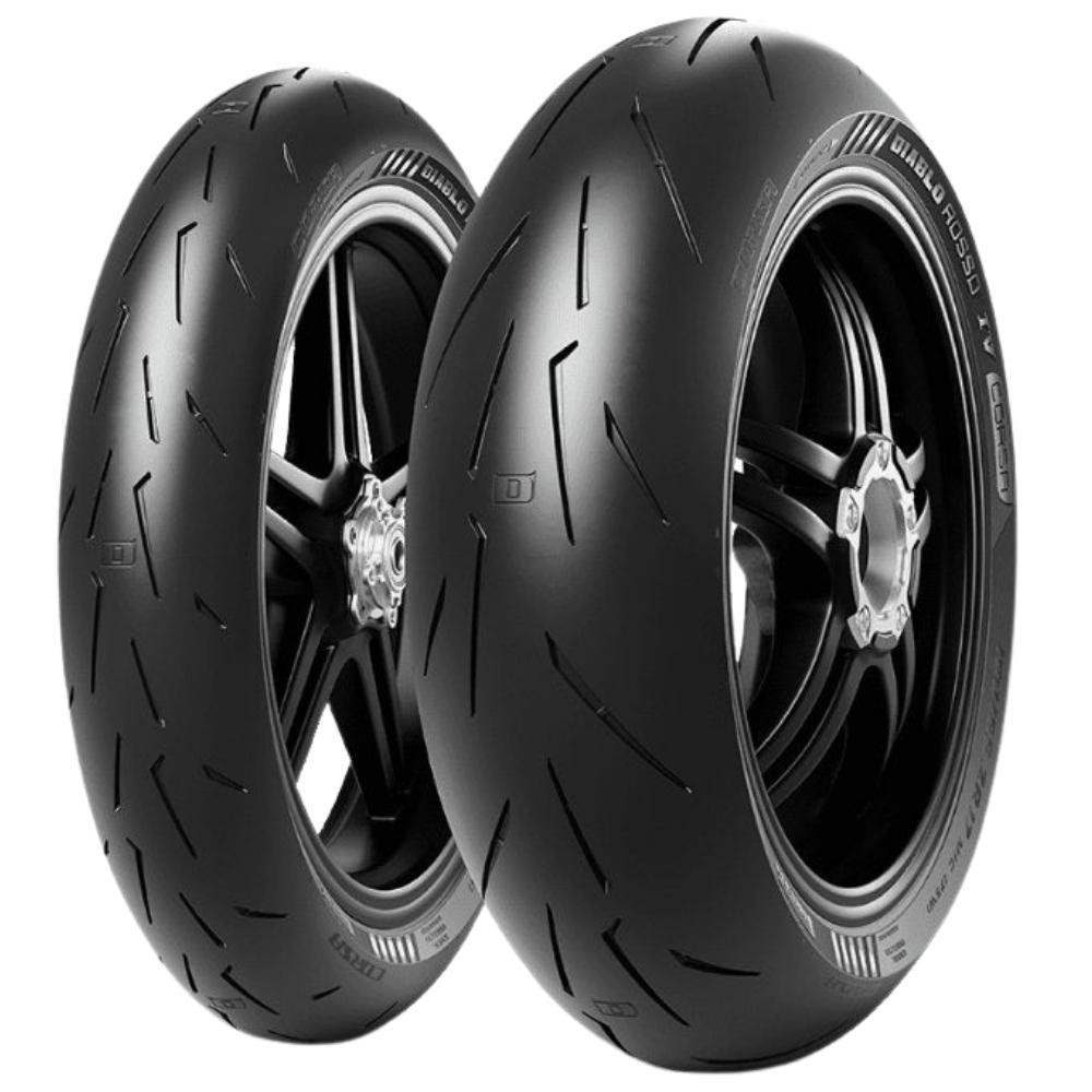 Pirelli Diablo Rosso IV Corsa 120/70ZR17 ve 180/55ZR17 Motosiklet Ön-Arka Takım Lastiği