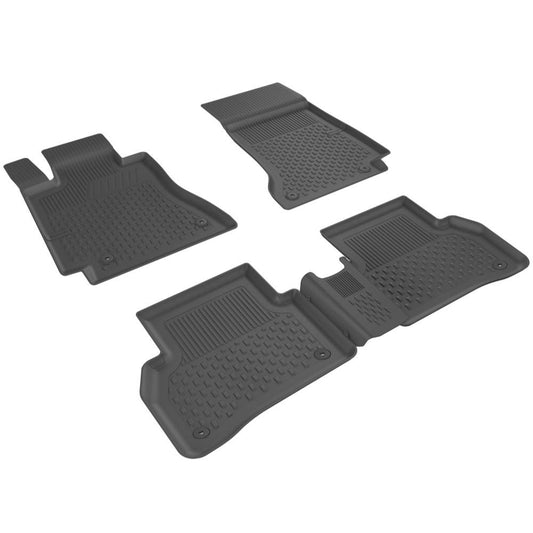 Sahler Mercedes C Serisi (W205) 2014-2020 Uyumlu 4.5D Havuzlu Siyah Oto Paspas Takımı