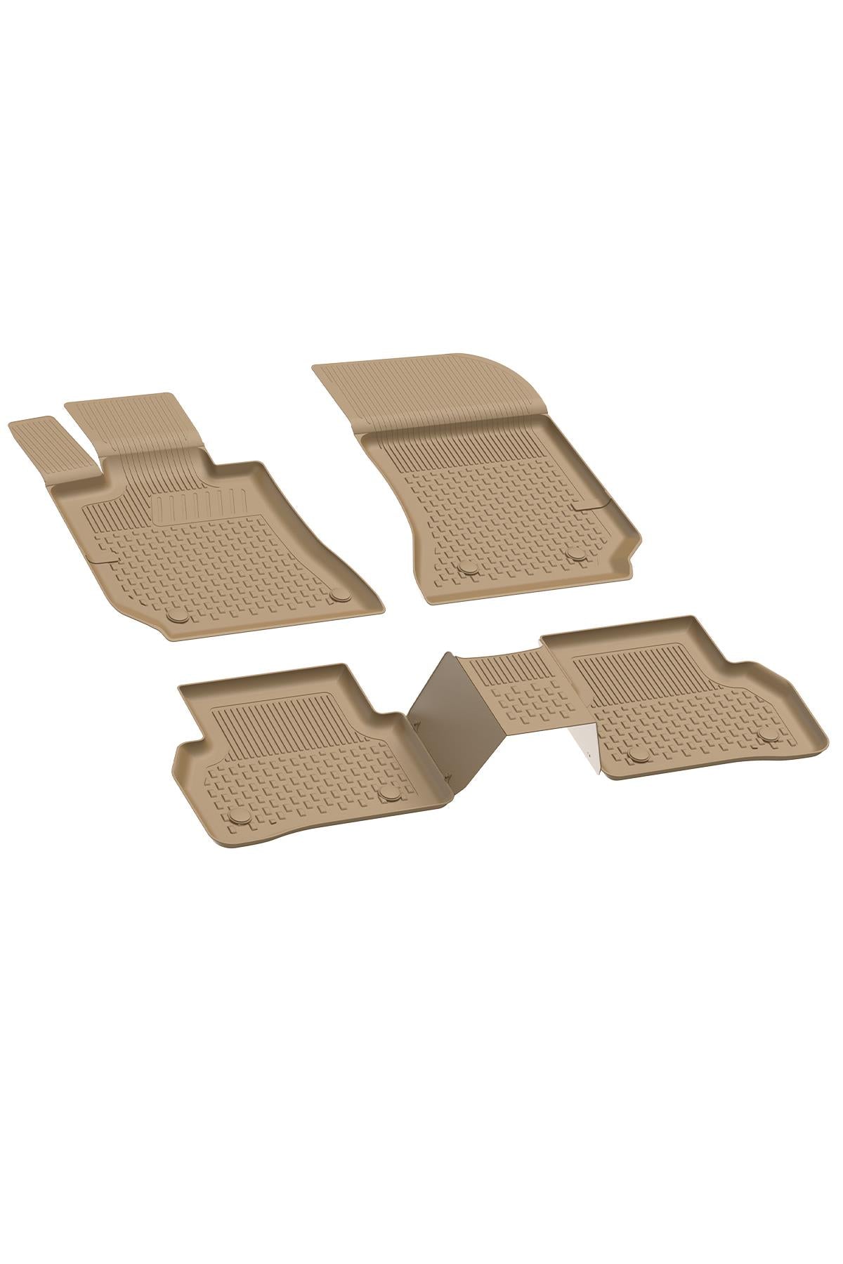 Sahler Mercedes E Serisi 2009-2016 Uyumlu 4.5D Havuzlu Bej Oto Paspas Takımı - KolayOto