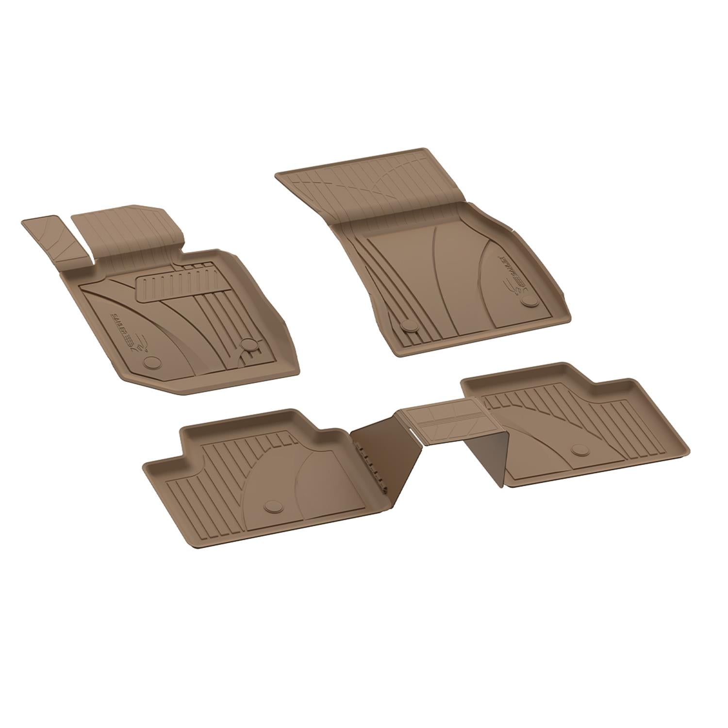 Sahler BMW 5 Serisi G30 2017-2023 Uyumlu 4.5D Havuzlu Bej Oto Paspas Takımı - KolayOto