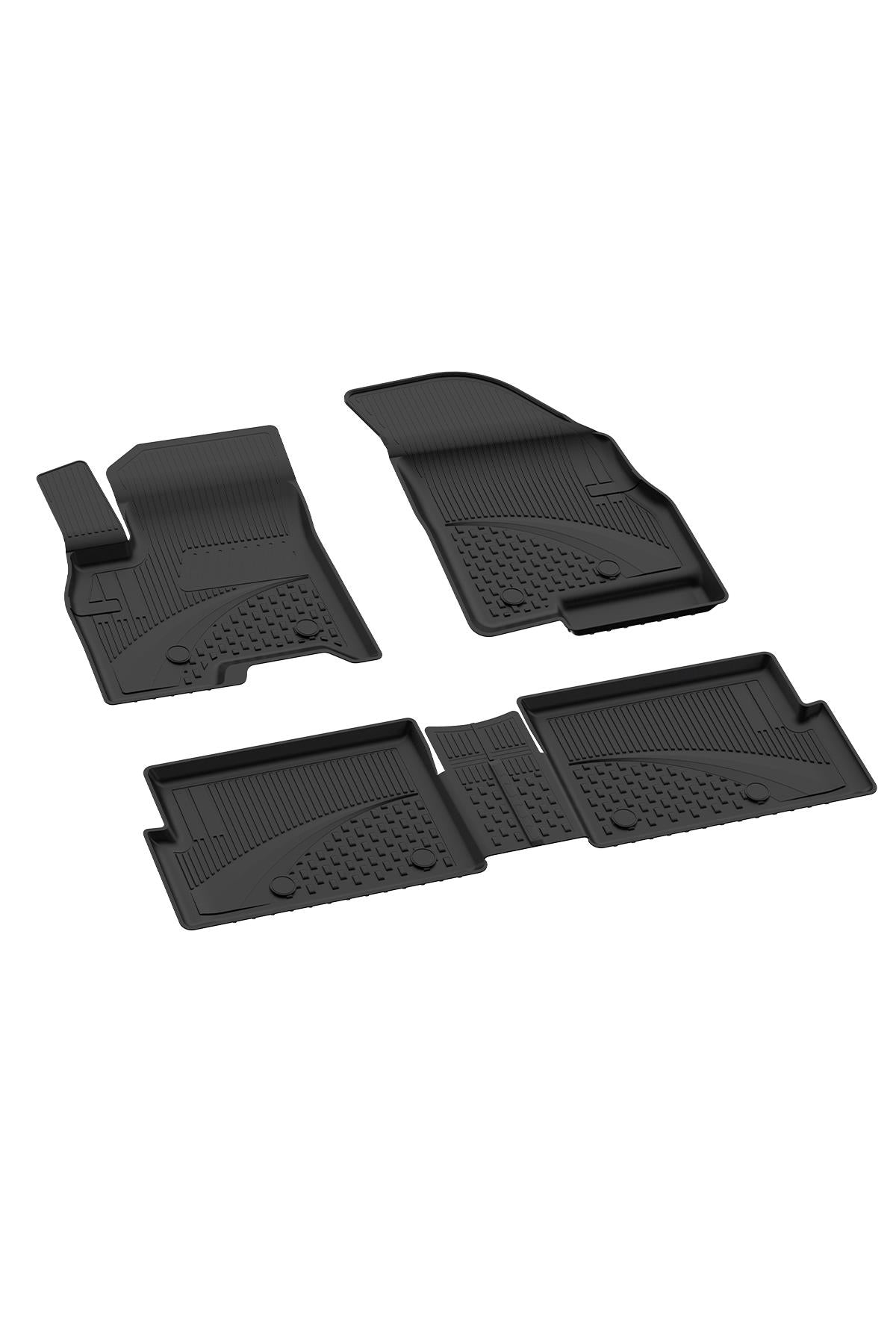 Sahler Chery Tiggo 7 Pro / Pro Max 2022+ Uyumlu 4.5D Havuzlu Siyah Oto Paspas Takımı - KolayOto