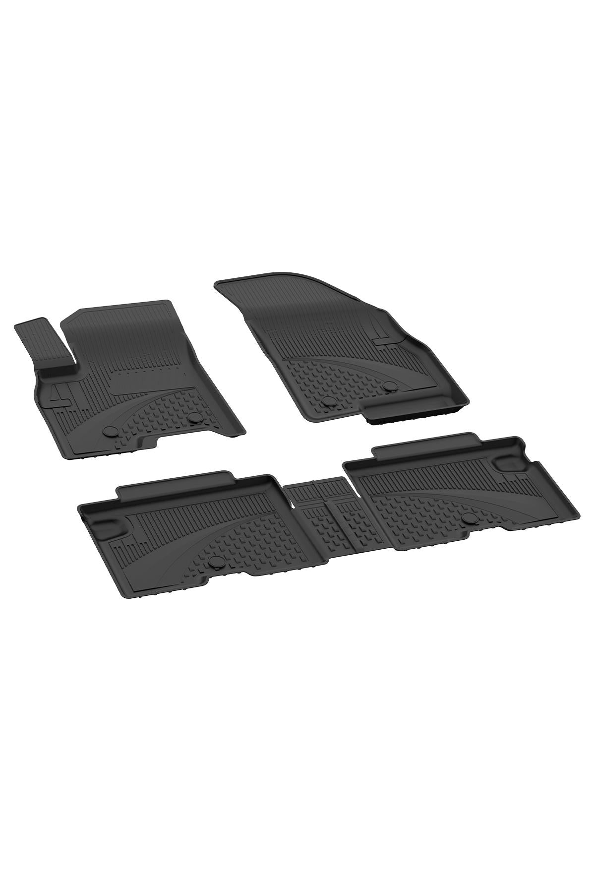 Sahler Chery Tiggo 8 Pro / Pro Max 2022+ Uyumlu 4.5D Havuzlu Siyah Oto Paspas Takımı - KolayOto