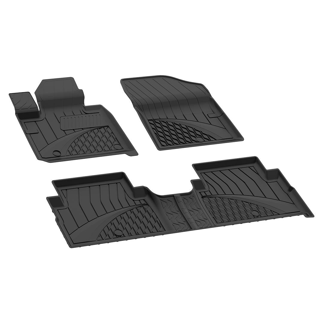 Sahler Hyundai Santa Fe Hybrid 2020+ Uyumlu 4.5D Havuzlu Siyah Oto Paspas Takımı - KolayOto