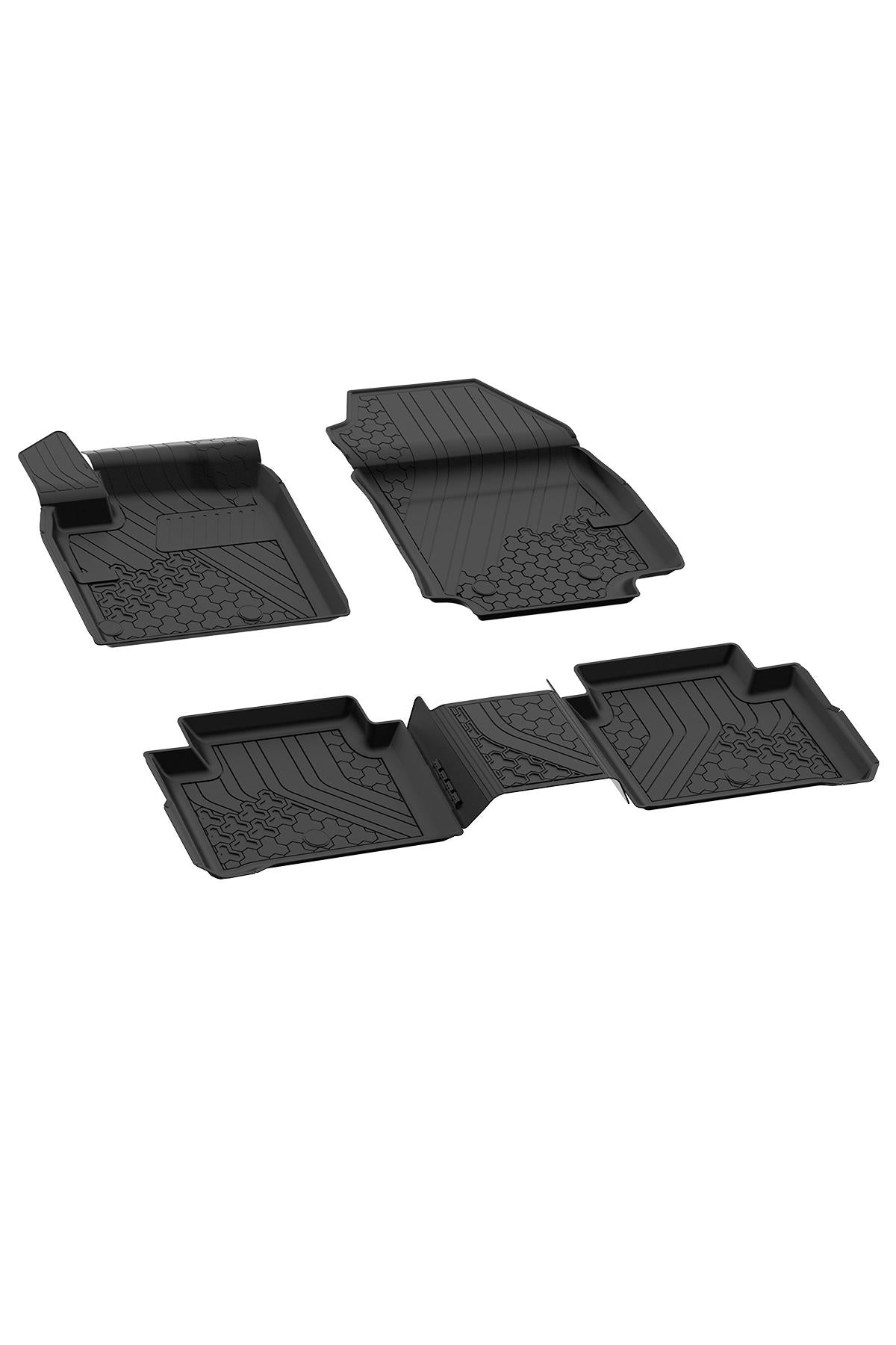 Sahler Nissan Qashqai 2022+ Uyumlu 4.5D Havuzlu Siyah Oto Paspas Takımı - KolayOto