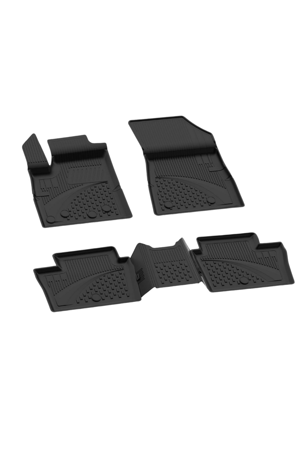 Sahler Renault Austral Mild Hybrid 2022+ Uyumlu 4.5D Havuzlu Siyah Oto Paspas Takımı - KolayOto