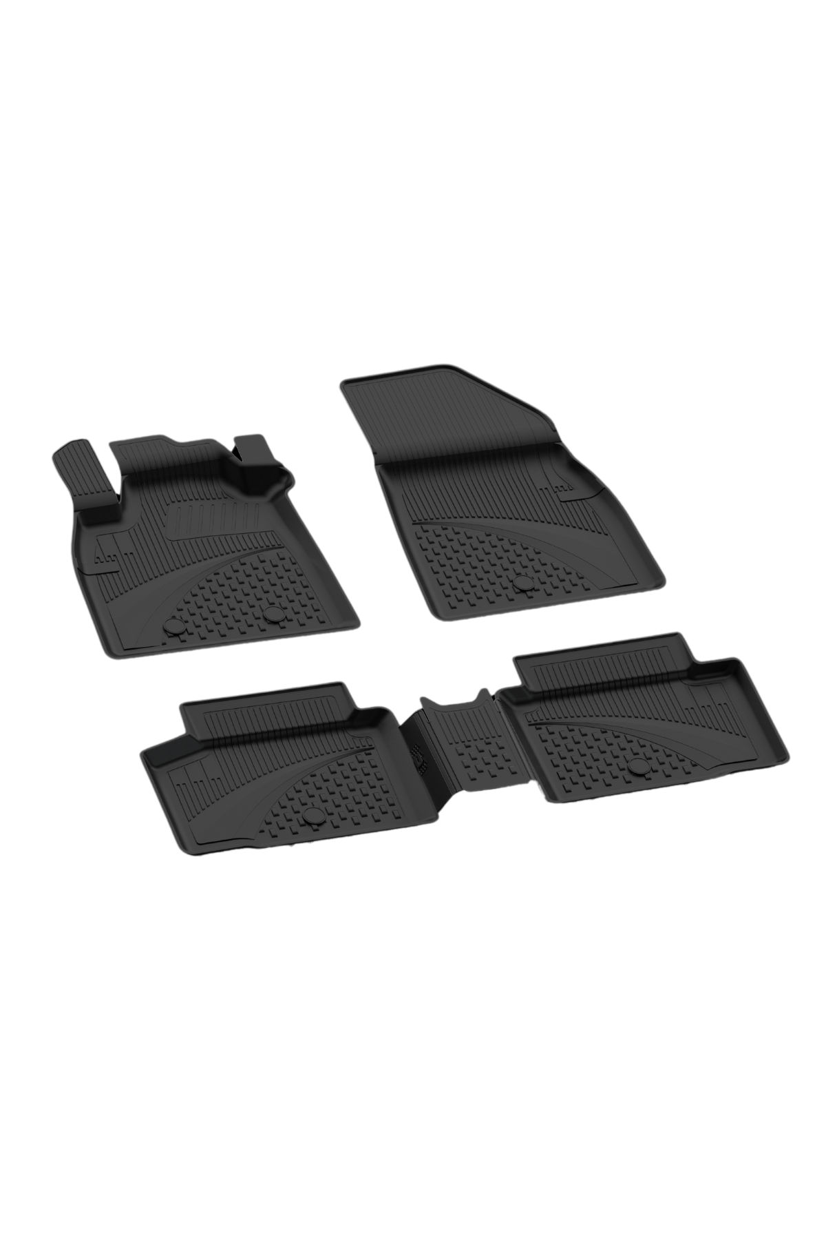 Sahler Renault Duster Benzinli / Full Hybrid 2024+ Uyumlu 4.5D Havuzlu Siyah Oto Paspas Takımı - KolayOto