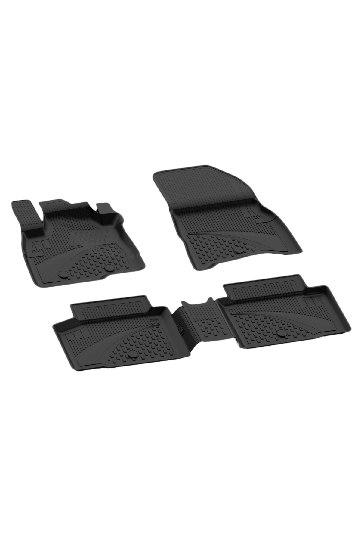 Sahler Renault Duster Mild Hybrid 2024+ Uyumlu 4.5D Havuzlu Siyah Oto Paspas Takımı - KolayOto