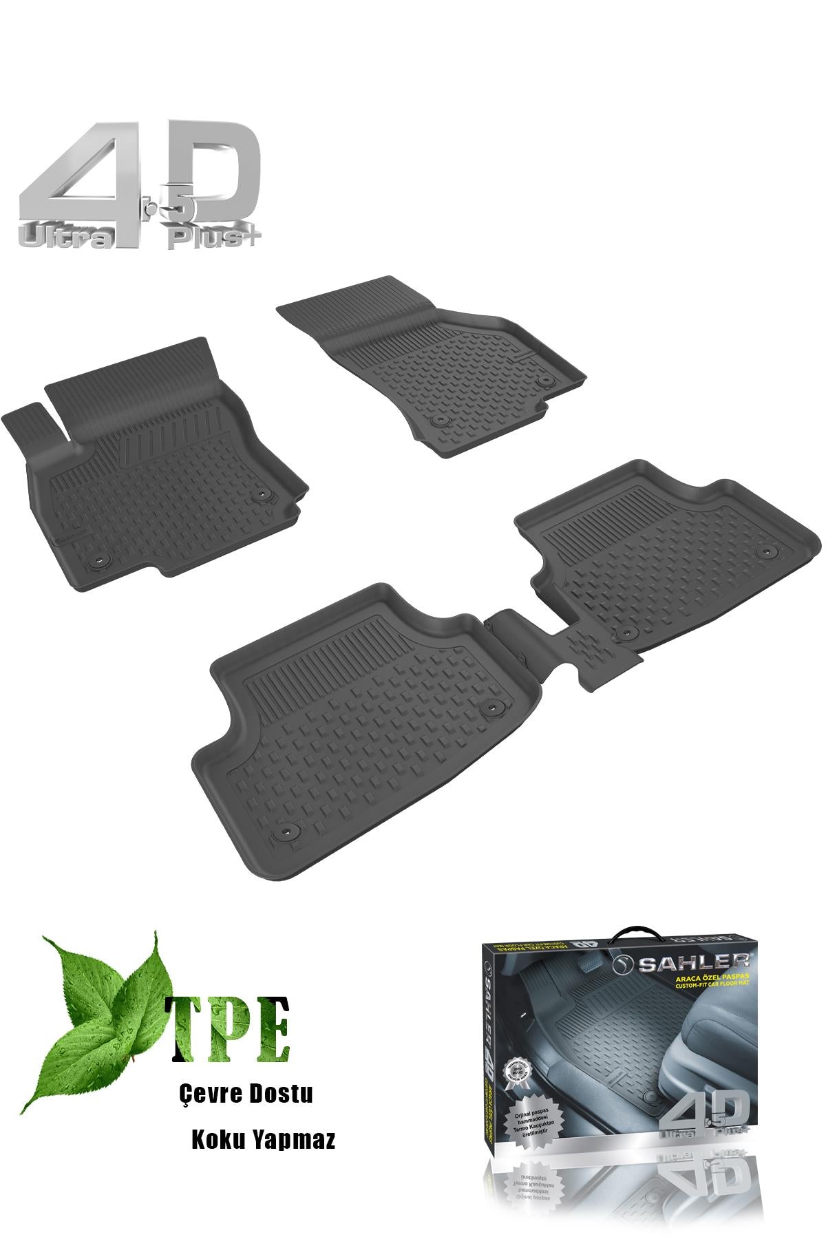 Sahler Seat Ibiza 2001-2008 Uyumlu Siyah Oto Paspas Takımı - KolayOto