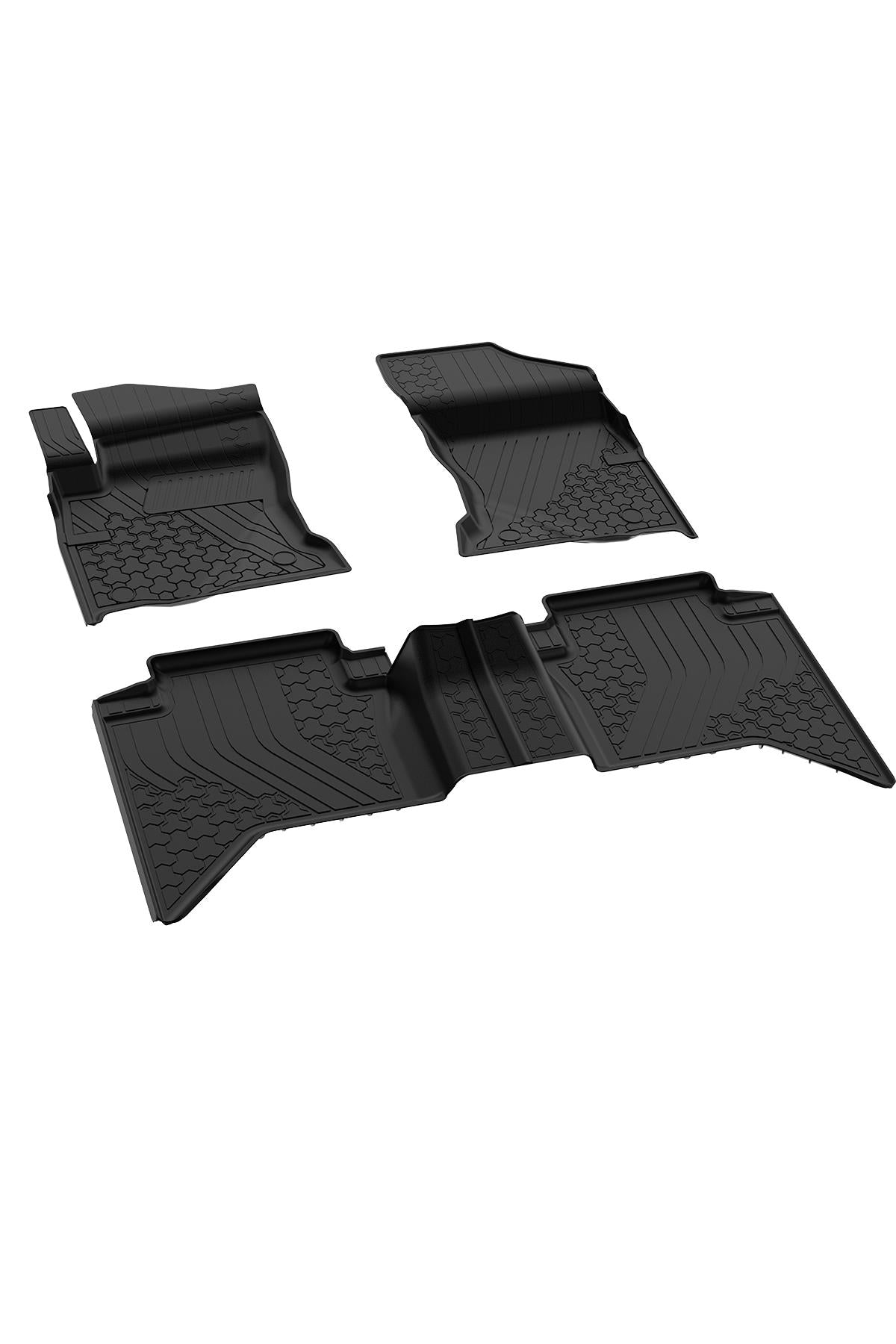 Sahler Toyota Hilux 2015+ Uyumlu 4.5D Havuzlu Siyah Oto Paspas Takımı - KolayOto