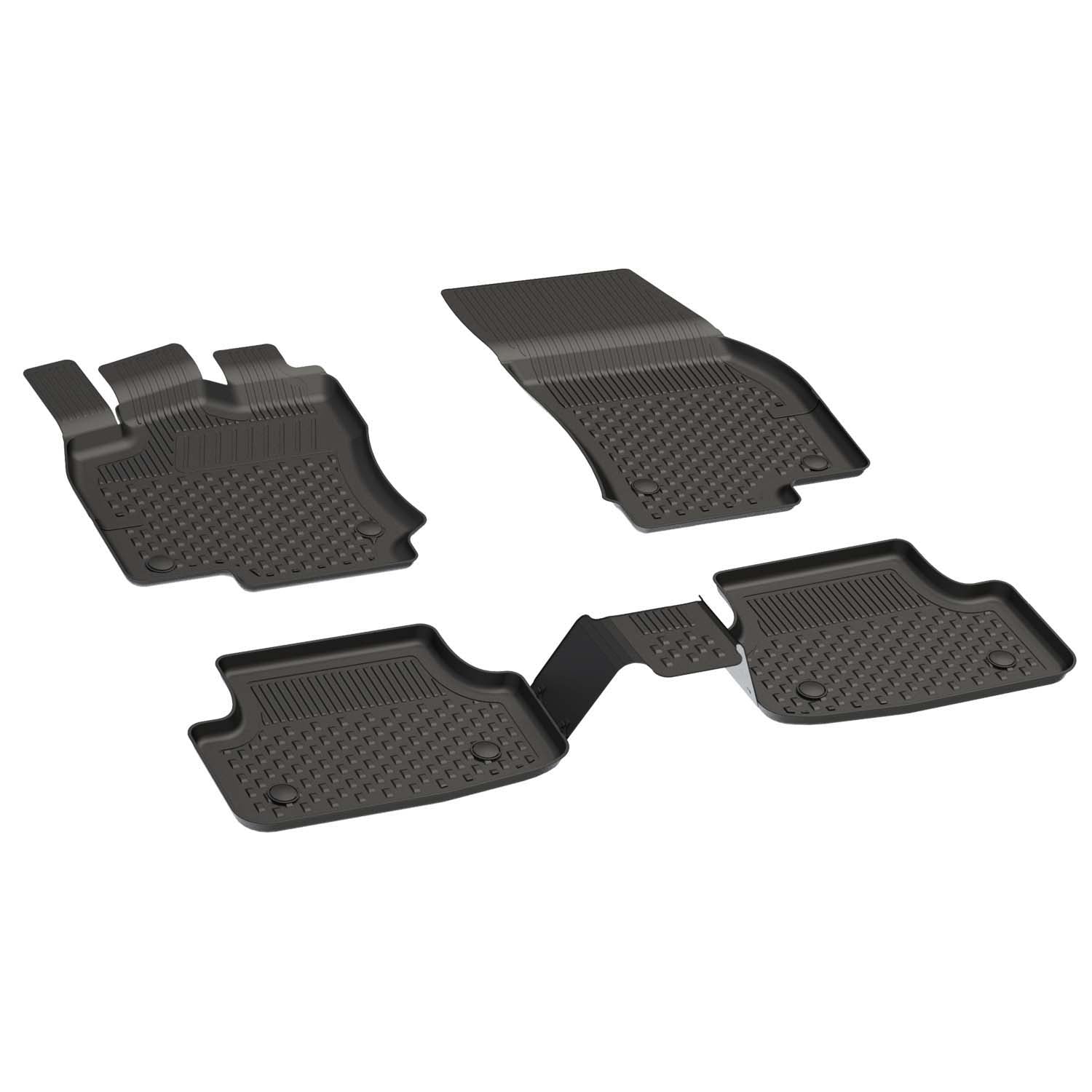 Sahler Seat Ateca 2018+ Uyumlu 4.5D Havuzlu Siyah Oto Paspas Takımı - KolayOto