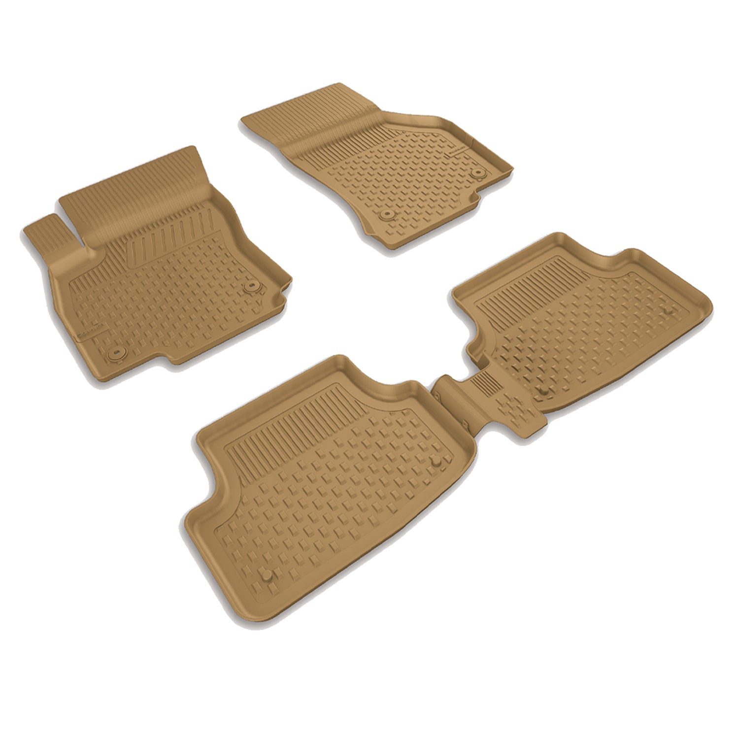 Sahler Seat Leon 3 2013-2020 Uyumlu 4.5D Havuzlu Bej Oto Paspas Takımı - KolayOto