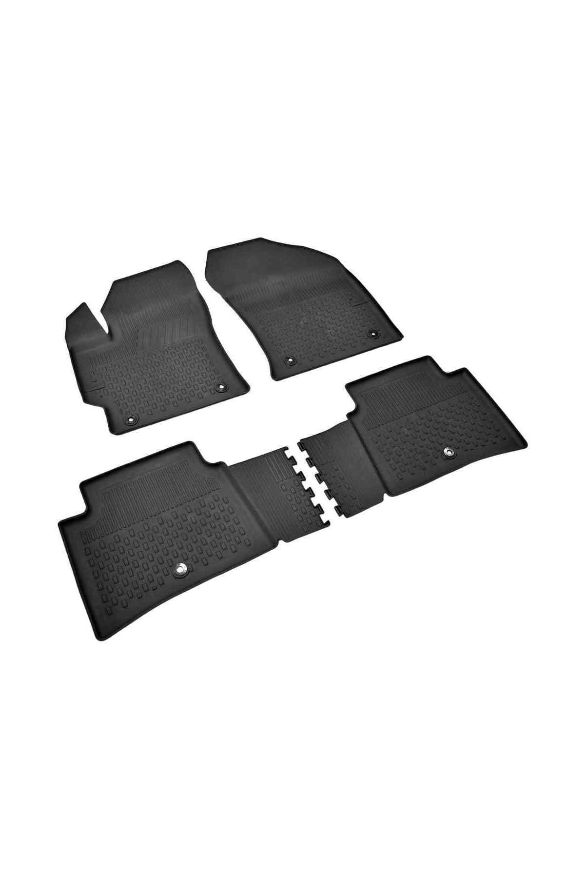 Sahler Toyota Corolla Sedan 2019+ Uyumlu 4.5D Havuzlu Siyah Oto Paspas Takımı - KolayOto