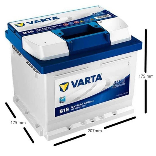 Varta Blue Dynamic B18 12V 44 Ah 440A (EN) Kare Tip Akü Modelleri
