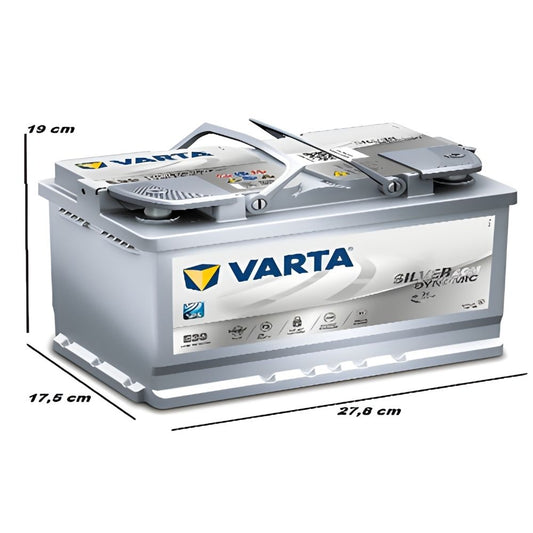 Varta Silver Dynamic E39 AGM Start-Stop 12V 70 Ah 760A (EN) Akü Modelleri