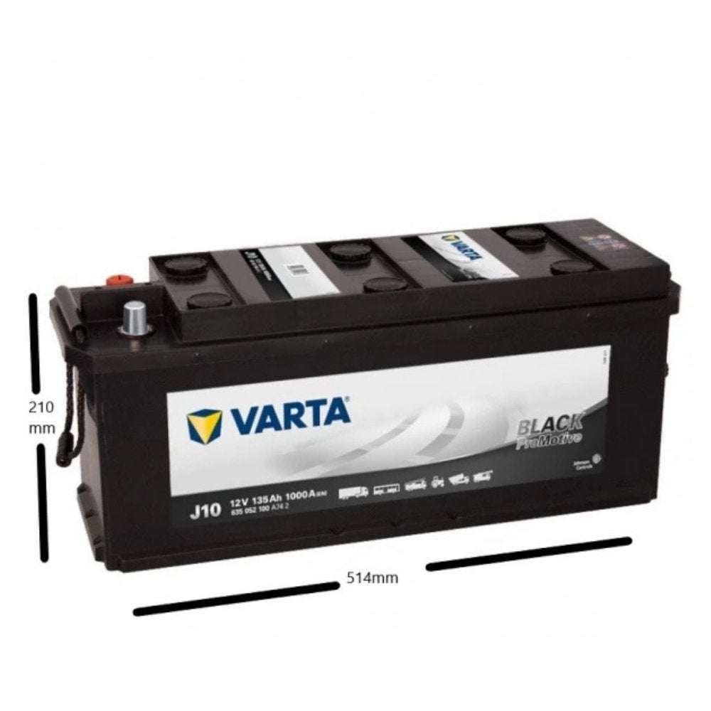 Varta Promotive Black J10 12V 135 Ah 1000A (EN) Akü Modelleri
