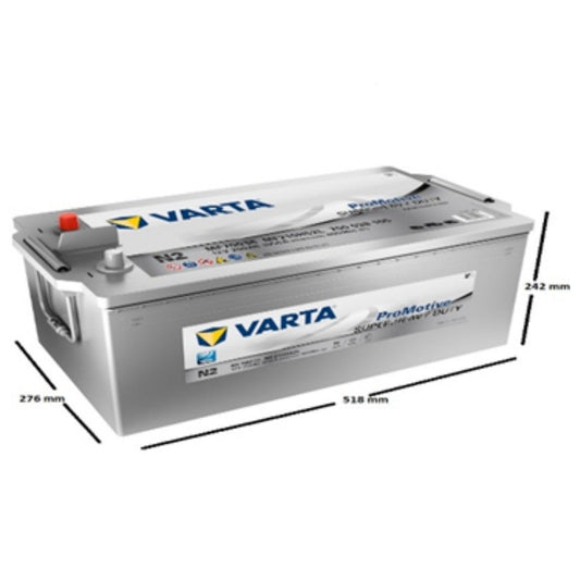 Varta N2 12V 200 Ah 1050CCA Akü Modelleri