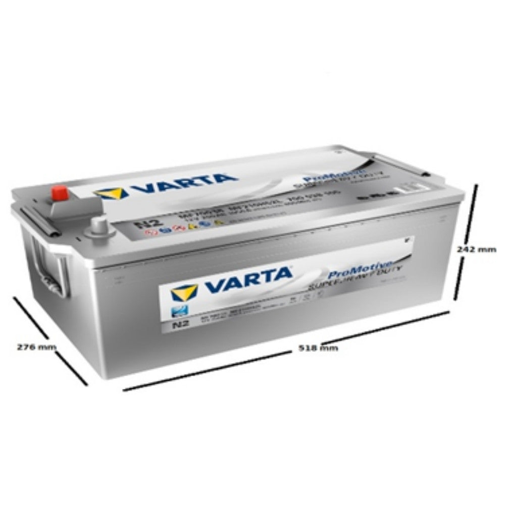 Varta N2 12V 200 Ah 1050CCA Akü Modelleri