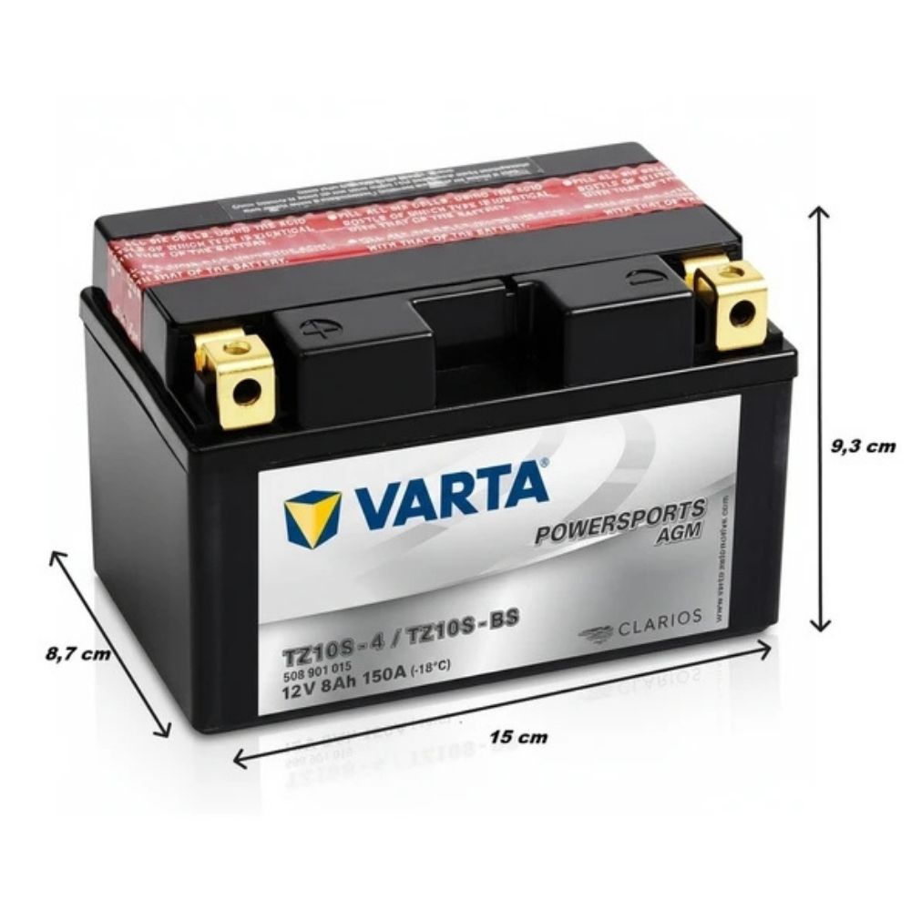Varta Powersports TTZ10S-BS AGM Start-Stop 12V 8 Ah 150CCA Motosiklet Aküsü Modelleri