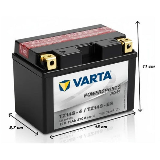 Varta Powersports TTZ14S AGM Start-Stop 12V 11 Ah Motosiklet Aküsü Modelleri