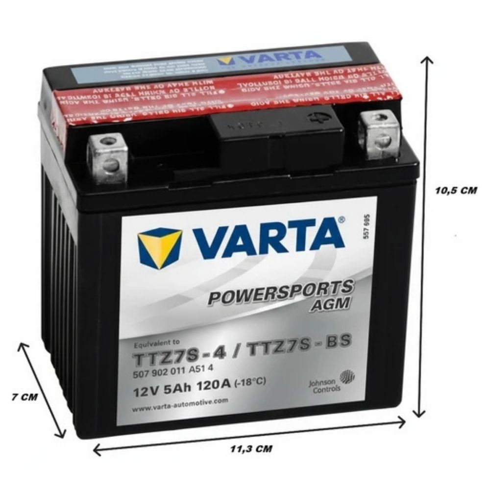 Varta Powersports TTZ7S-BS AGM Start-Stop 12V 5 Ah Motosiklet Aküsü Modelleri