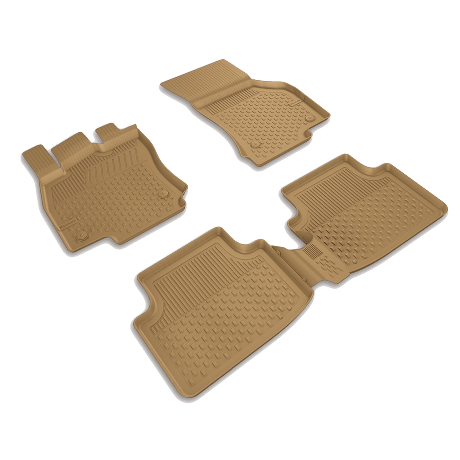 Sahler Volkswagen Passat B8/B8.5 2015-2023 Uyumlu 4.5D Havuzlu Bej Oto Paspas Takımı - KolayOto