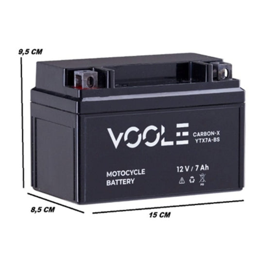 Voole YTX7A-BS 12V 7 Ah Motosiklet Aküsü Modelleri