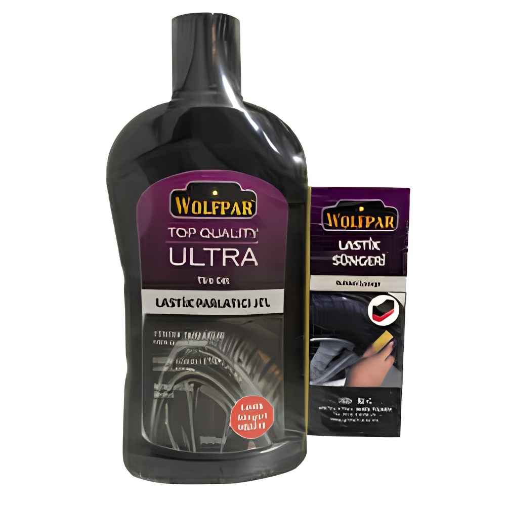 Wolfpar Pompalı Süngerli Lastik Parlatıcı Jel (500 Ml)