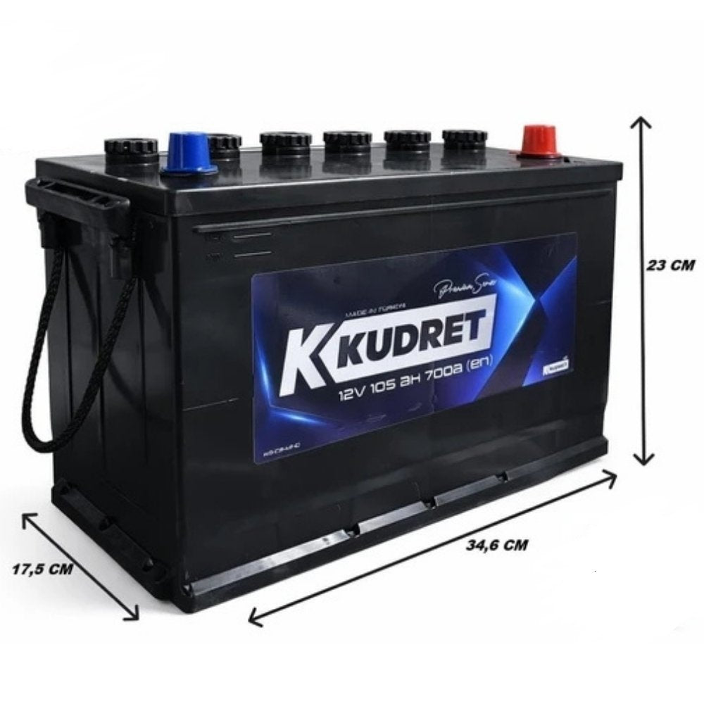 Yiğit Akü Kudret 12V 105 Ah 700A Akü