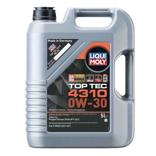 Liqui Moly Top Tec 4310 0W30 Motor Yağı (5 Litre) - 2362 - KolayOto