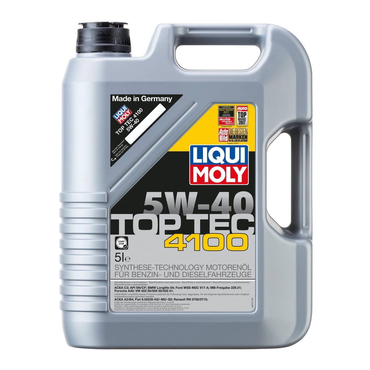 Liqui Moly Top Tec 4100 5W40 Motor Yağı (5 Litre) - 9511 - KolayOto