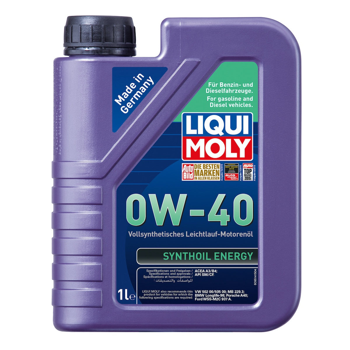 Liqui Moly Synthoil Energy 0W40 Motor Yağı (1 Litre) - 9514 - KolayOto