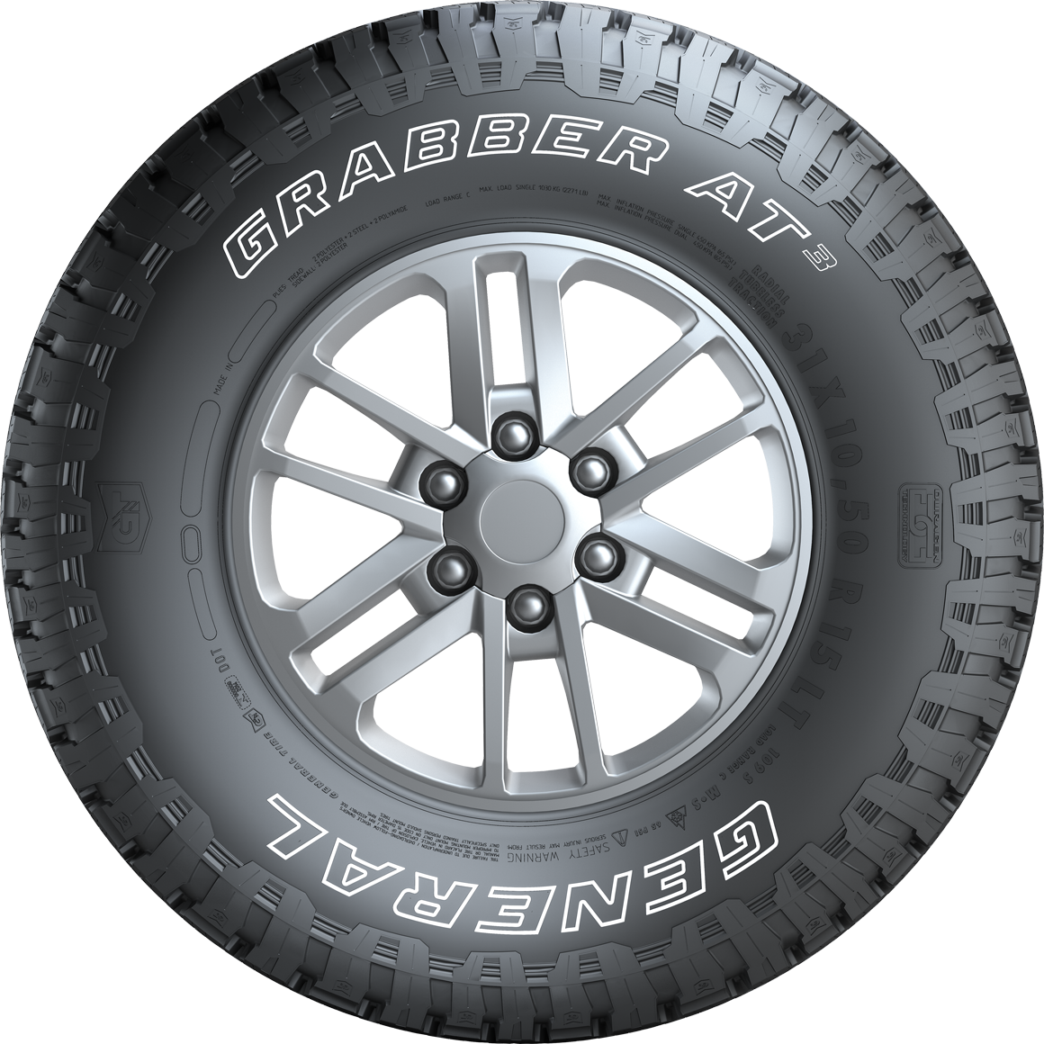 General Tire Grabber AT3 215/75R15 100T M+S 3PMSF - KolayOto