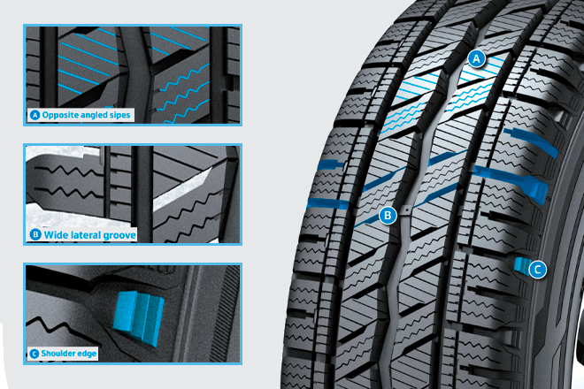 Hankook Winter I*Cept LV RW12 205/60R16C 100/98T 6PR - KolayOto