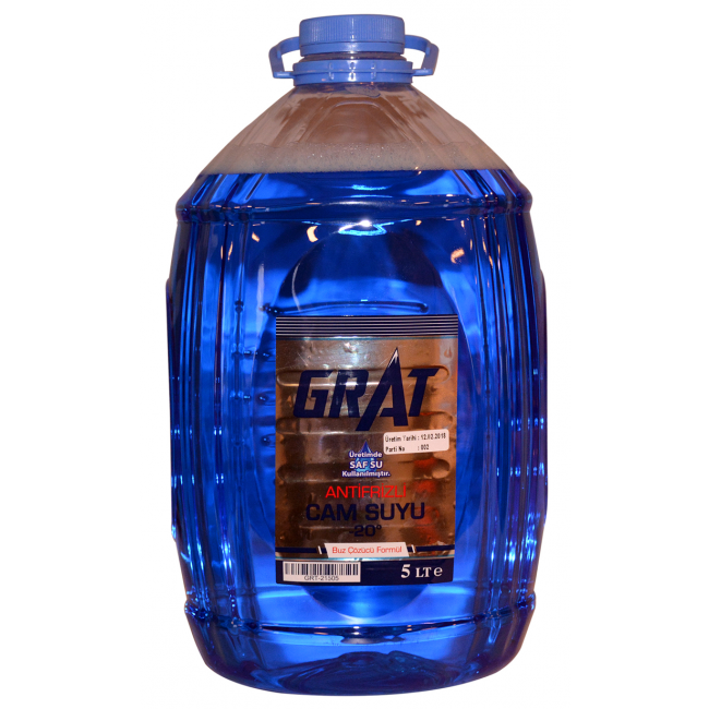 Grat Antifrizli Cam Suyu 5 Lt - (Cam Suyu -20°C)