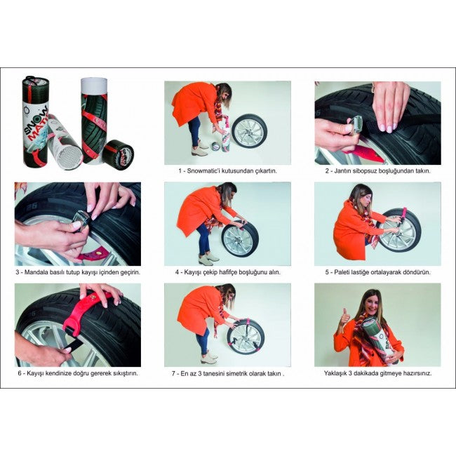 Snowmatic Yeni Nesil Kolay Kar Zinciri - KolayOto