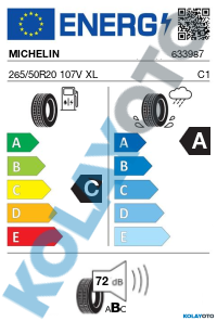 Michelin Pilot Sport 4 SUV 265/50R20 107V XL - KolayOto